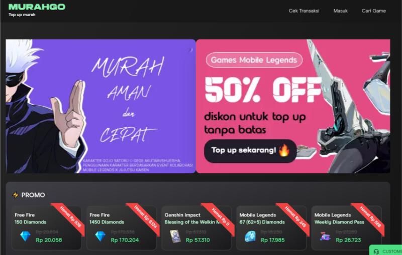 situs resmi murahgo