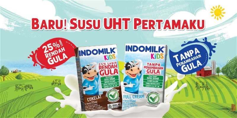 indomilk susu uht less sugar