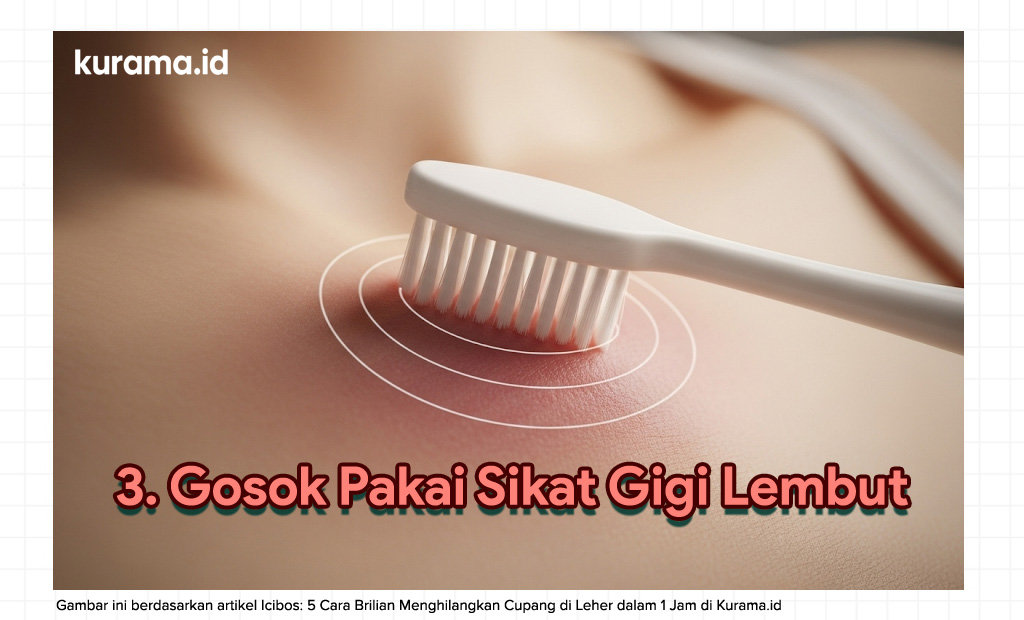 gosok pakai sikat gigi lembut