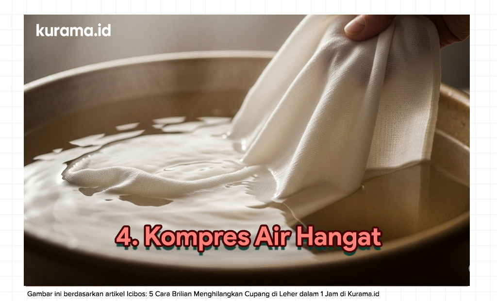 ilustrasi kompres air hangat