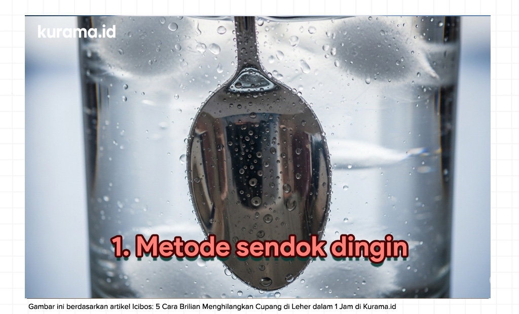 gambar ilustrasi metode rendam sendok dingin