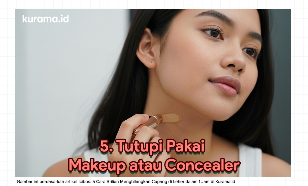 tutupi pakai make up atau concealer
